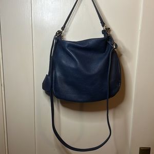 Amelie Vegan Leather Hobo Bag / Crossbody • Blue